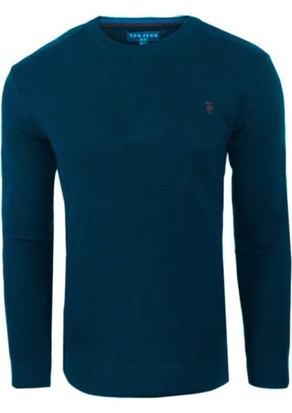 Erkek V Yaka Kazak Lacivert Regular Fit Pamuklu, OT-KZK-20007