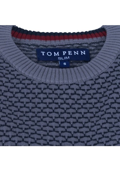 Regular Fit Gri Erkek Pamuklu Düz Triko Kazak, OT-KZK-20010 fırsatları