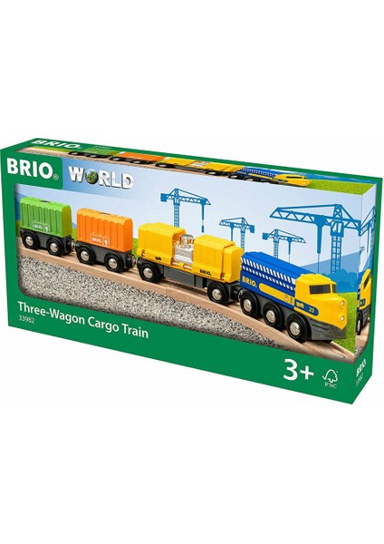 World 3 Vagonlu Kargo Treni 33982