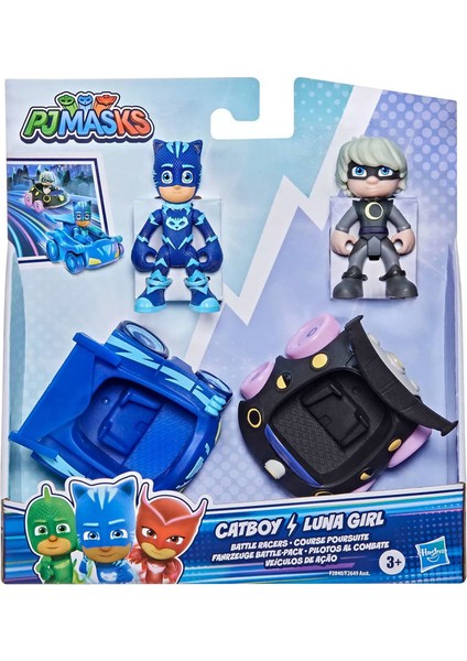 Pj Maskeliler 2'li Figür ve Araç Seti Catboy-Luna Girl F2649-F2840