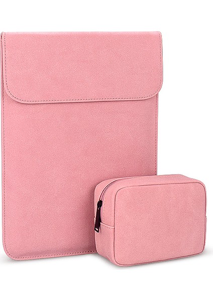 2 Adet Unisex Ultra-Ince Astarlı Koruyucu Deri Laptop Çantası 13.3 Inç (Yurt Dışından)