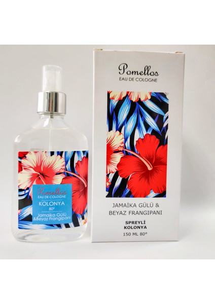 Kolonya Jamaıka Gülü & Beyaz Frangipani (150 Ml, 80 Derece,  Spreyli Kolonya)