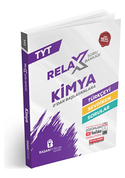 Başarıyorum Yayınları Relax Tyt Kimya Soru Bankası