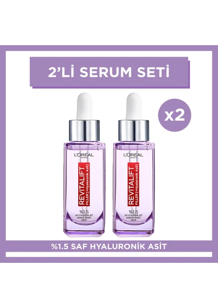 L'Oréal Paris Loreal Paris L'oréal Paris Revitalift Filler %1.5 Saf Hyaluronik Asit Serum- 30 ml 2'li Set