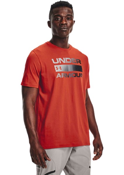 UA TEAM ISSUE WORDMARK SS 1329582-839 ERKEK KİREMİT Tişört