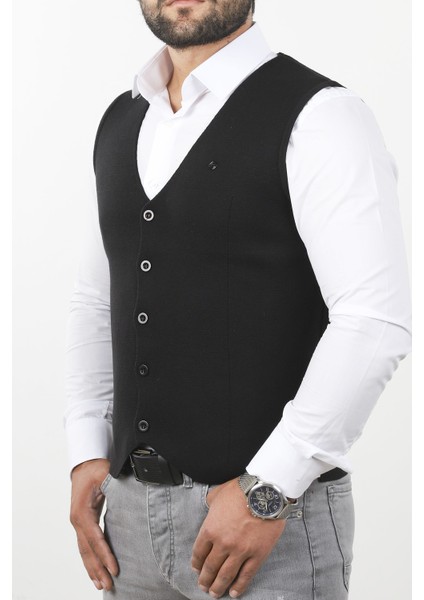 Erkek Dar Kesim Triko Yelek fırsatları