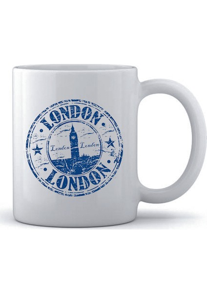 London Londra Baskılı Kupa Bardak