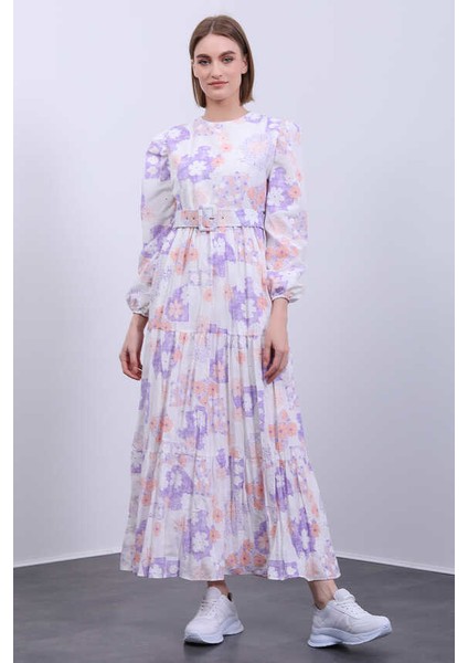 Modasemin Piliseli Kol Ağzı Lastikli Elbise fiyatları