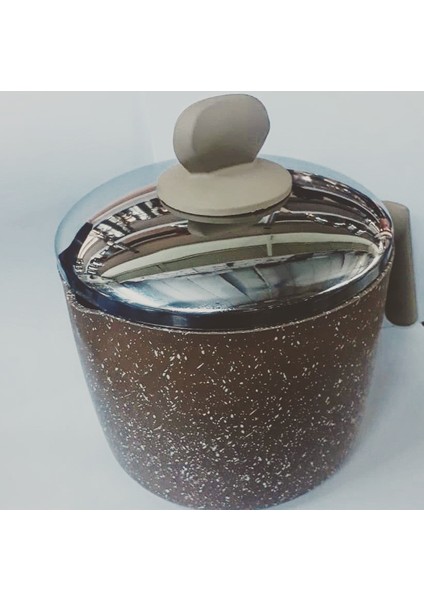 Döküm Granit Kapaklı Sütlük 1 Litre