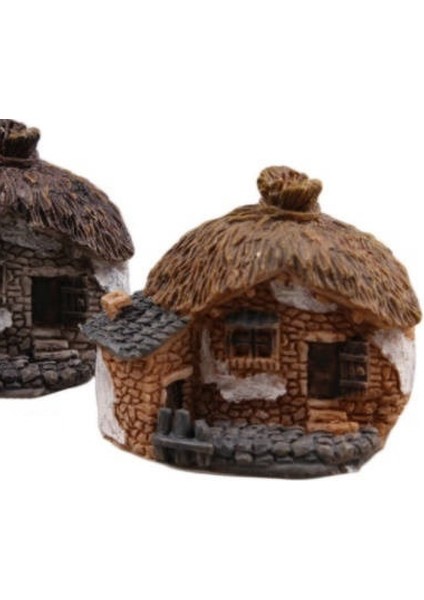 Mini Taş Örme Saman Çatı Ev 42MM Silikon Kalıp K-293