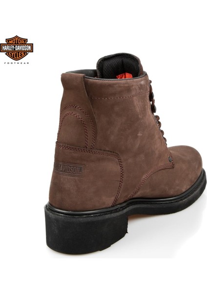 Harley Davidson Gibson Erkek Bot Dark Brown - Crazy Deri