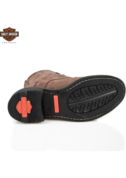 Harley Davidson Gibson Erkek Bot Dark Brown - Crazy Deri