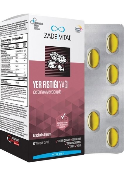 Yer Fıstığı Yağı Blister 30 Kapsül