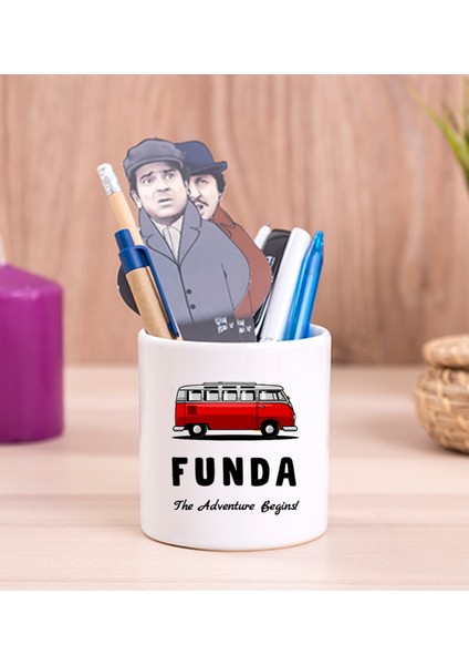 Kişiye Özel Vosvos Minibüs Tasarımlı Seramik Kalemlik