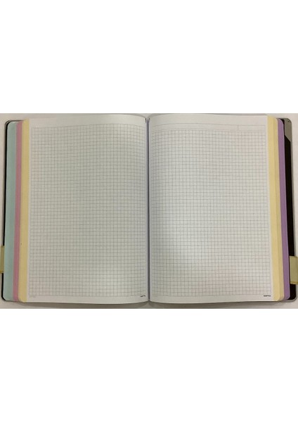 The Book Pastel 20X28 400 Yaprak 4 Bölmeli Sert Kapak Ciltli Defter (3486) Kareli Gri fiyatları