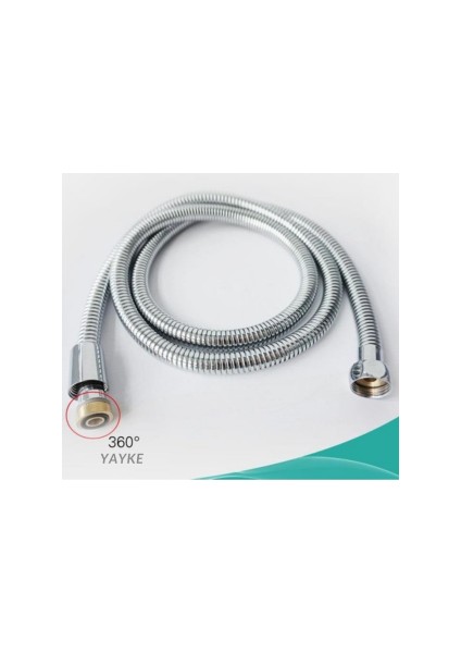 New 1.sınıf Shower Hose 360 Derece Dönebilen Spiral Duş Hortumu