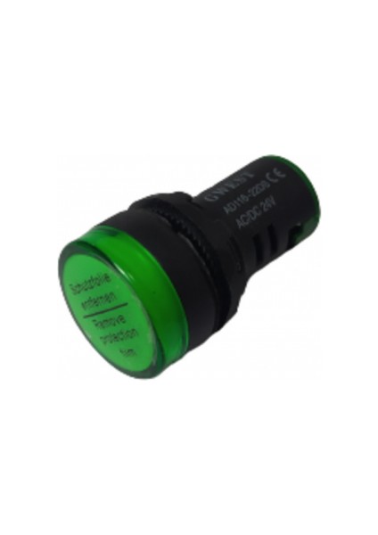 24V 22MM Ledli Yeşil Sinyal Lambası Gwest