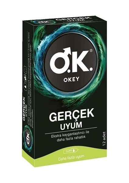 Okey Gerçek Uyum 12'li Prezervatif