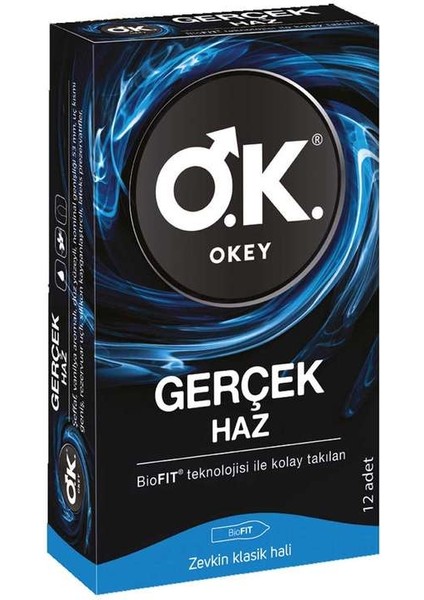 Okey Gerçek Haz Prezervatif 12'li
