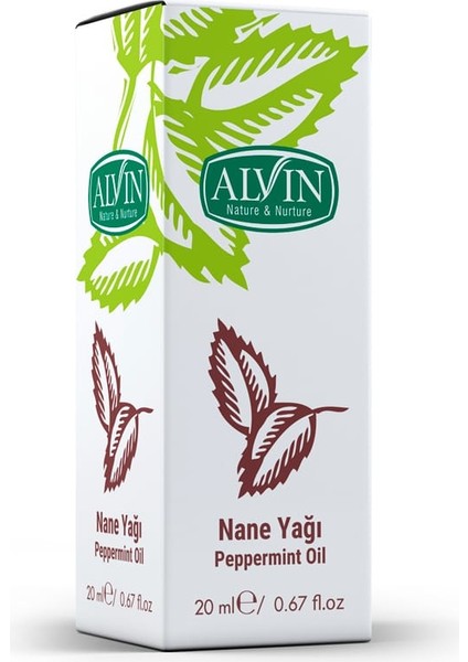 Nane Yağı (Peppermint Oil), Doğal, 20 ml