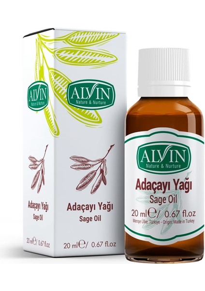 Adaçayı Yağı (Sage Oil), Doğal, 20 ml