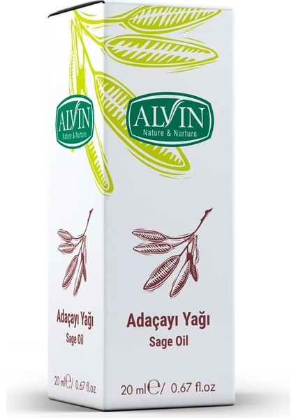 Adaçayı Yağı (Sage Oil), Doğal, 20 ml