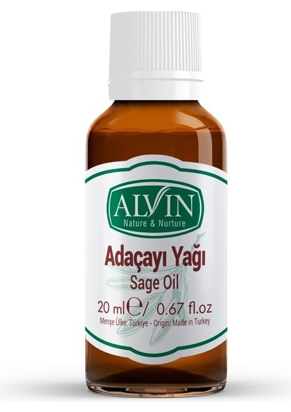 Adaçayı Yağı (Sage Oil), Doğal, 20 ml
