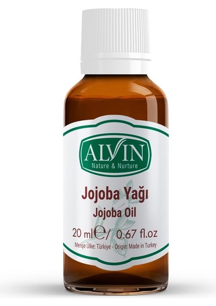 Jojoba Yağı, Soğuk Sıkım, %100 Saf ve Doğal, 20 ml