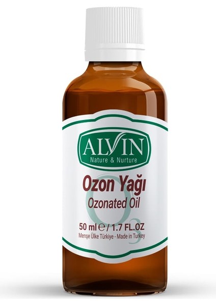 Ozon Yağı, Ozonlanmış Zeytinyağı, Soğuk Sıkım, %100 Saf ve Doğal, 50 ml