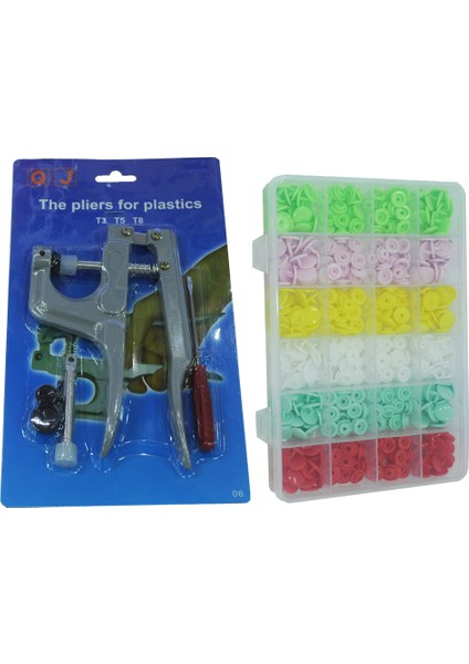 Çıt Çıt Çakma Makinesi (El Tipi) + Çıt Çıt Seti 120 Adet