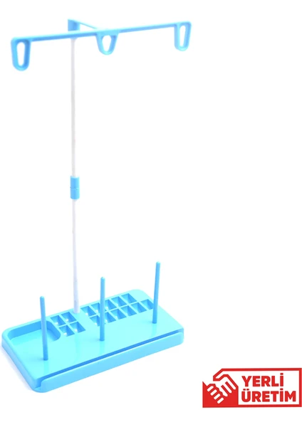 Ev Tipi Dikiş Makine Çardağı 3 Iplikli Mavi