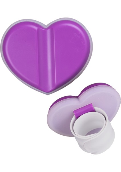 Mıknatıslı Iğne Tutucu Bileklik Kalp Mor