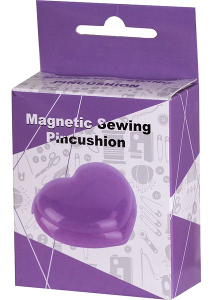 Mıknatıslı Iğne Tutucu Kalp Mor modelleri