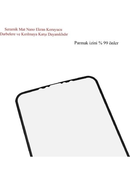 Inoomi Galaxy A72 Ekran Koruyucu Mat Seramik Nano Tam Kaplayan