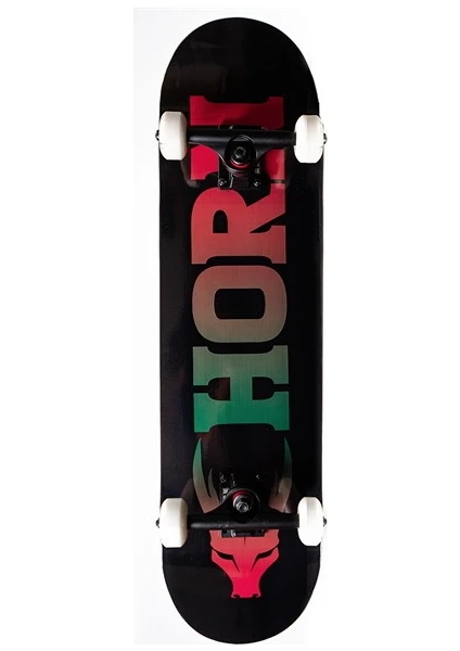 Horn Skateboards Horn 8.0 ClassicLogo Rasta Complete Profesyonel Kaykay