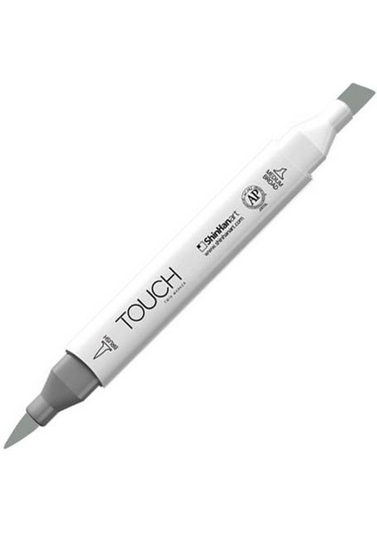 GG5GEEN Twin Brush Marker Grey