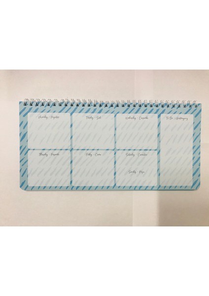 Plan The Week Spiralli Haftalık Planlayıcı Turkuaz fiyatları
