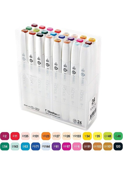 Twin Brush Marker 24'lü