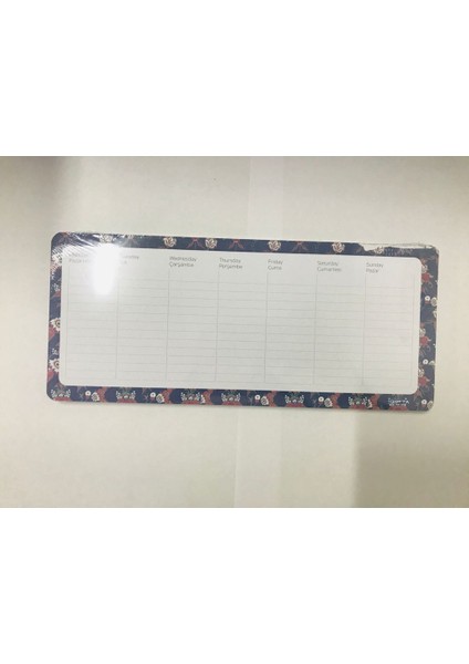 Haftalık Plan Defteri 52 Sayfa 28 x 12 cm