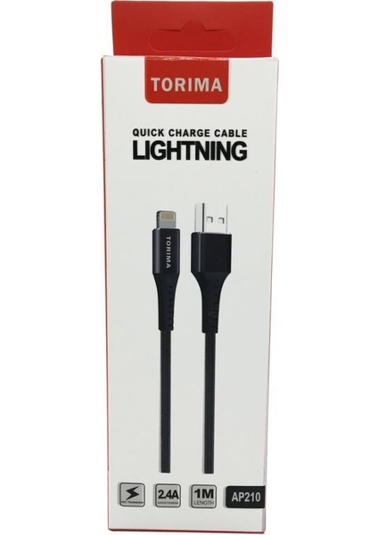 2.4A IPHONE Lightning 2.4 A Halat Şarj ve Data Kablosu
