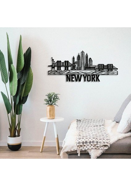 New York Şehri Metal Duvar Silüet fiyatları