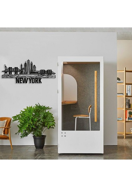 New York Şehri Metal Duvar Silüet modelleri