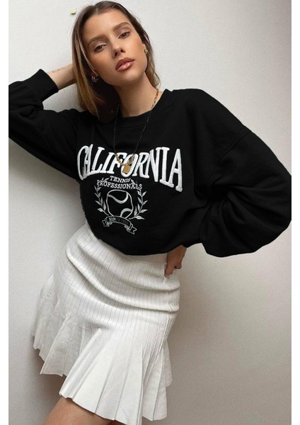 Mad Girls Siyah Sweatshirt MG1112 fiyatları