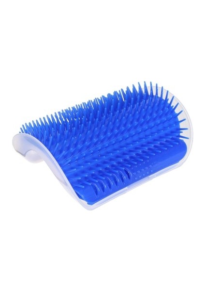Self Groomer Kedi Otlu Kedi Duvara ve Masaya Monte Kedi Fırçası Mavi
