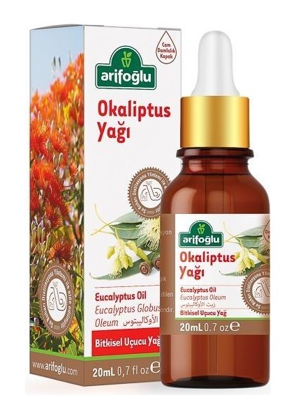 Arifoğlu Okaliptus Yağı 20 ml + Mentol Taşı 7 Gr.
