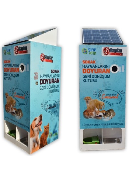 Pet Şişe Karşılığında Mama Veren Otomatik Mama Makinesi (Mama Otomatik)