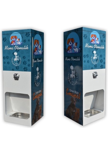 Madeni Para (1 Tl) Karşılığında Mama Veren Otomatik Mama Makinesi (Mama Otomatik) fiyatları
