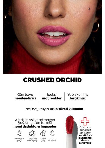 Ultra Colour Ultra Likit Mat Ruj 7 Ml. Crushed Orchid