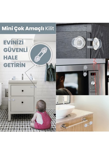 Ideal Baby 10 Adet Mini Çok Amaçlı Kilit