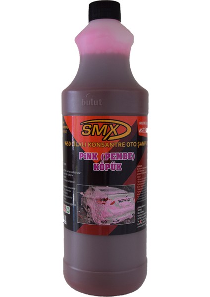 %50 Cilalı Pink Oto Şampuanı 1 Lt